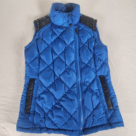 Marc New York Jackets & Blazers - Marc New York (Andrew Marc) Electric Blue / Black Quilted Zip Front Vest Size S